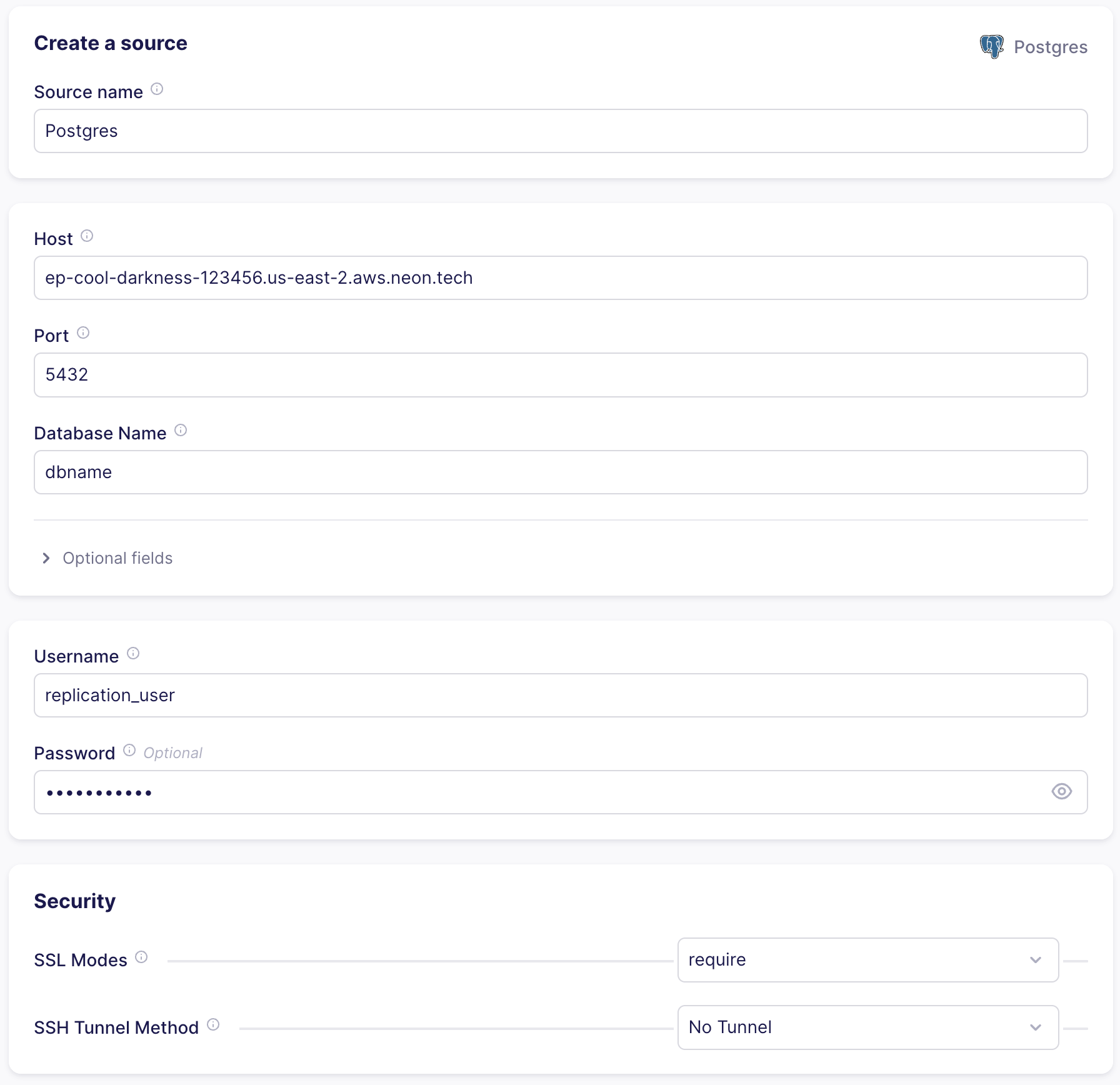 Airbyte Create a source